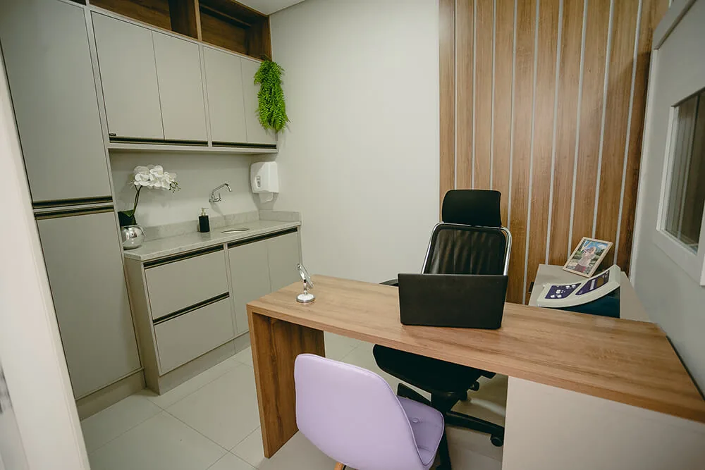 Sala de atendimento da clínica TomVita